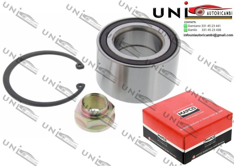 Kit Cuscinetto Ruota Assale Anteriore Bilaterale Sinistro o Destro / Honda Civic IX / Tre volumi da 2012 / Honda Civic VIII Hatchback / Tre volumi da 2005