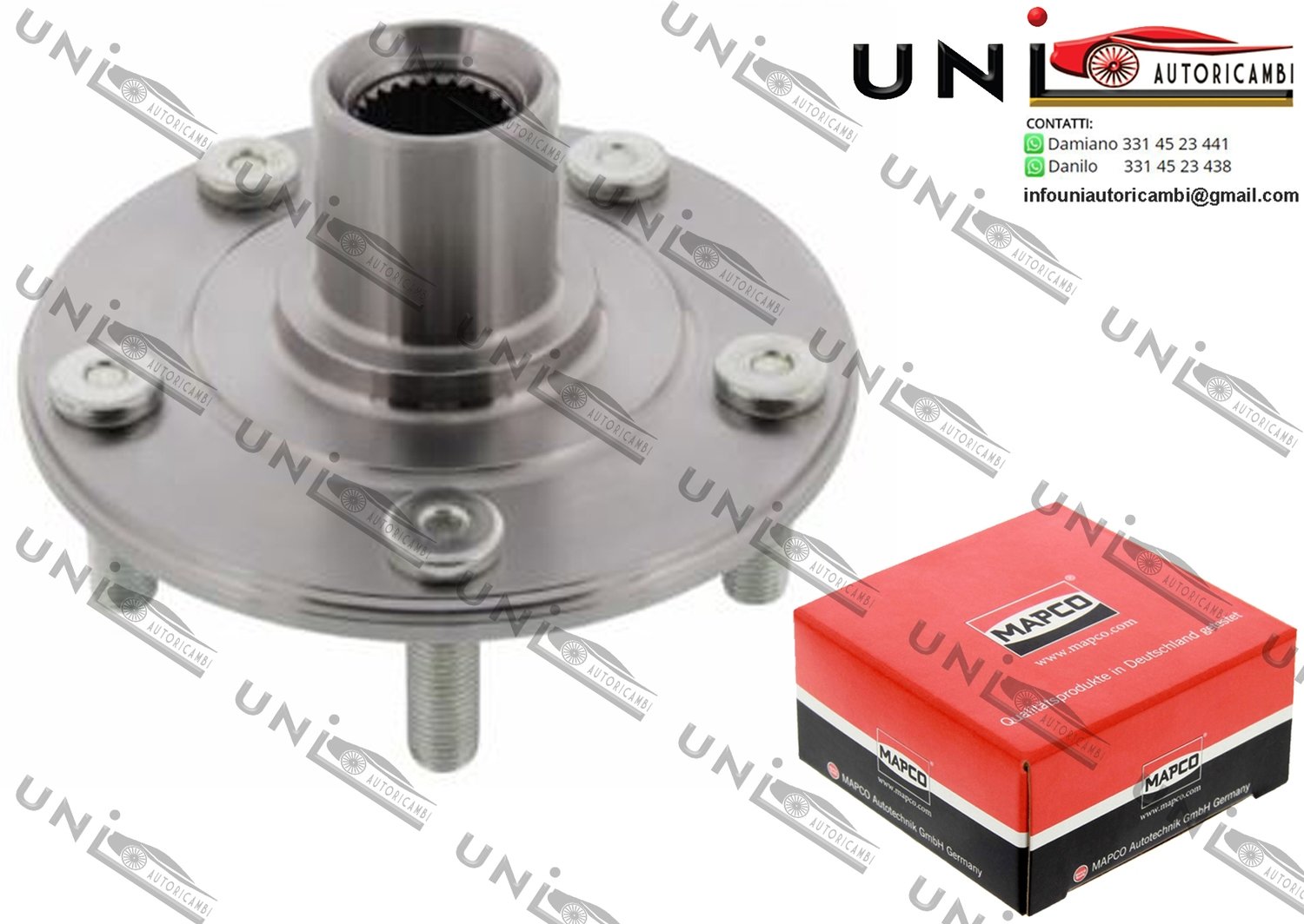 Mozzo Ruota Anteriore Bilaterale / Mitsubishi Dion MPV / Space wagon da 2002 / Mitsubishi Lancer VII / Kombi da 2003 / Mitsubishi Outlander I da 2001