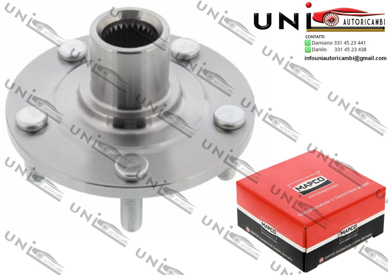 Mozzo Ruota Anteriore Bilaterale / Citroën C-Crosser / Enterprise da 2007 / Mitsubishi ASX / Van da 2010 /Mitsubishi Delica D5 da 2007 /Mitsubishi Lancer VIII / Sportback da 2008 /Peugeot 4007 da 2007