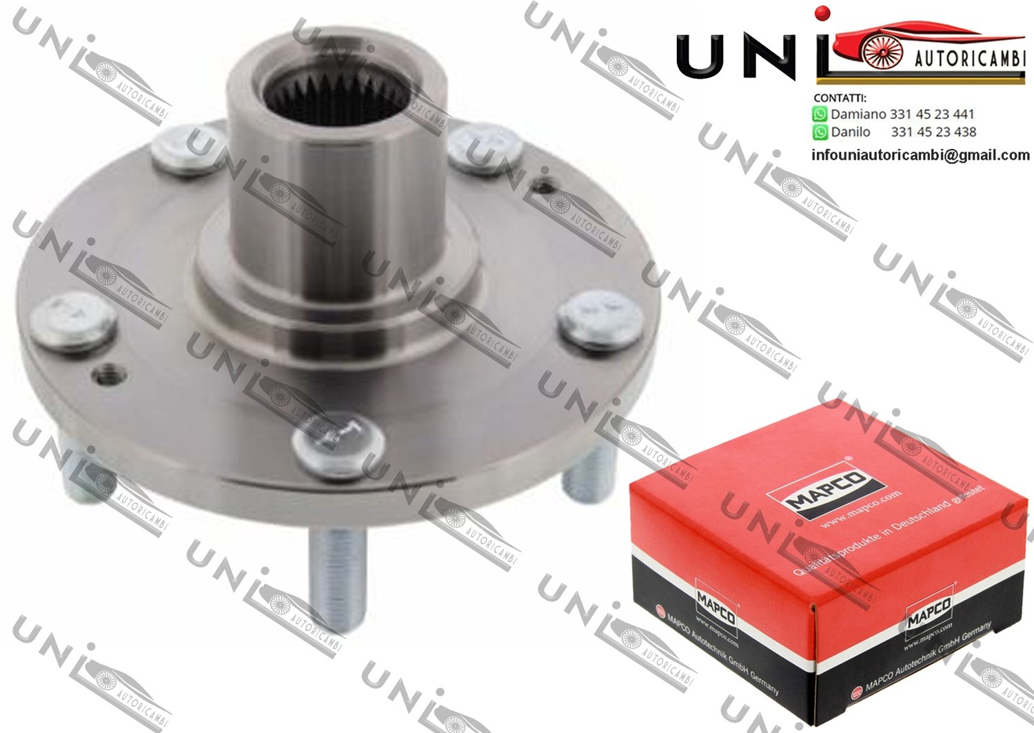 Mozzo Ruota Anteriore Bilaterale / Hyundai Elantra / Tre volumi da 2000 / Hyundai i30 CW da 2008 / Kia Cee`d / 2 volumi / Coda spiovente / SW da 2009 / Kia Pro Cee`d da 2010