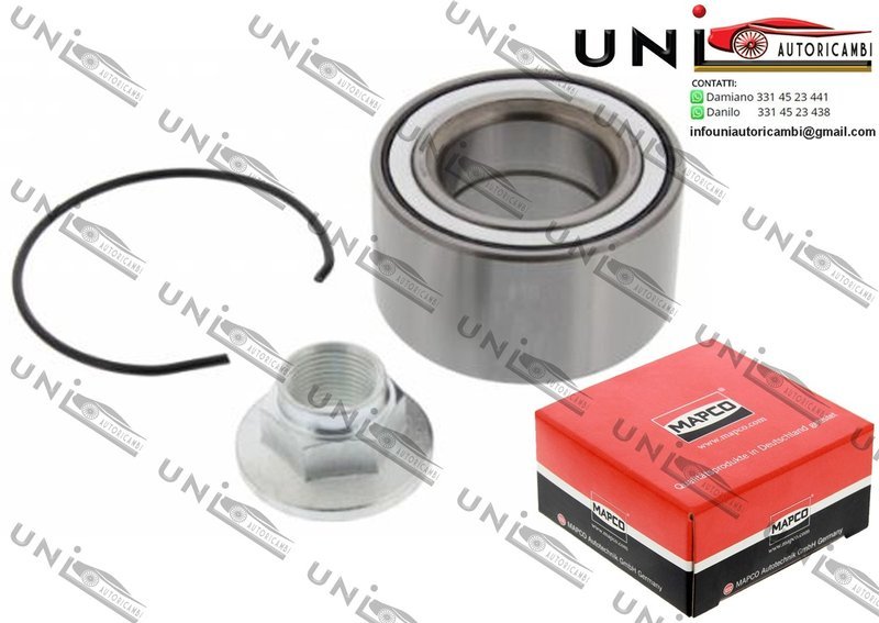 Kit Cuscinetto Ruota Assale Anteriore Bilaterale / Hyundai Atos / Prime da 1997 / Hyundai Coupe da 1996 / Hyundai Getz da 2002 / Hyundai i10 / i20 da 2007 / Kia Picanto da 2004