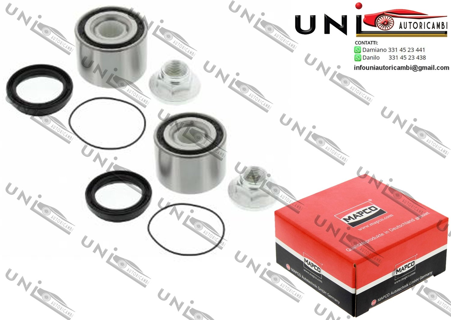 Kit Cuscinetto Ruota Assale / Toyota Corolla / Compact / FX Compact / Liftback / Station Wagon da 1983