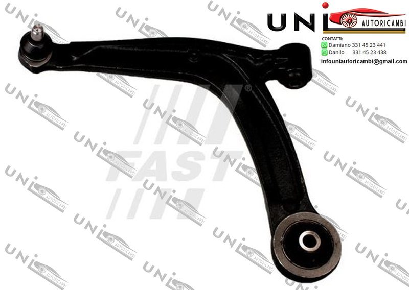 Braccio Oscillante Assale Anteriore Sinistro Abarth 500 / 595 (312_) da 2008​ / Abarth 500C / 595C (312_) da 2009 / Fiat 500 (312_) da 2007​ / Fiat 500 C (312_) da 2009​ / Ford KA (RU8) da 2008​ ​
