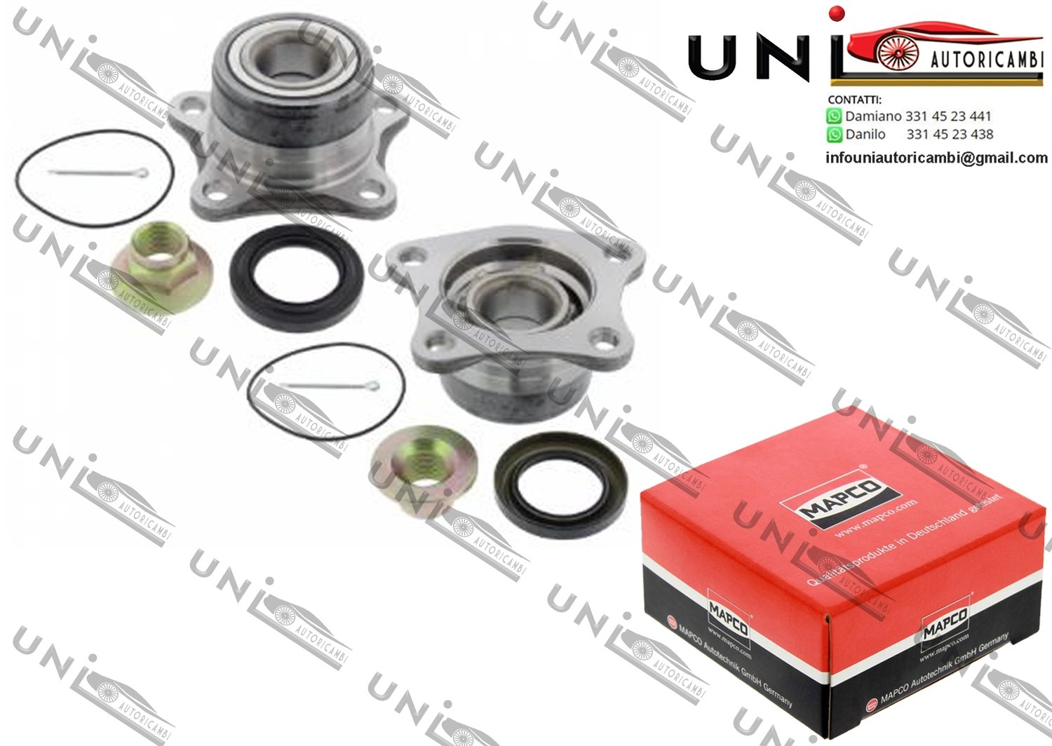 2 Mozzi Ruota Assale Posteriore / Toyota Carina E / Sportswagon / Tre volumi da 1992 / Toyota Celica / Cabriolet da 1993