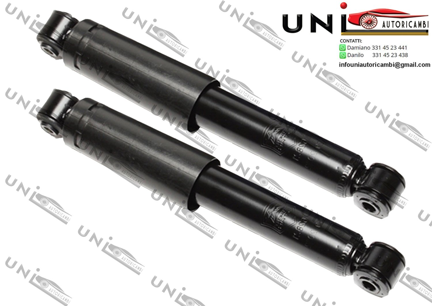 2x Ammortizzatori Posteriori Normali a Gas per Alfa 145 / 146 da 03.1995 a 01.2001