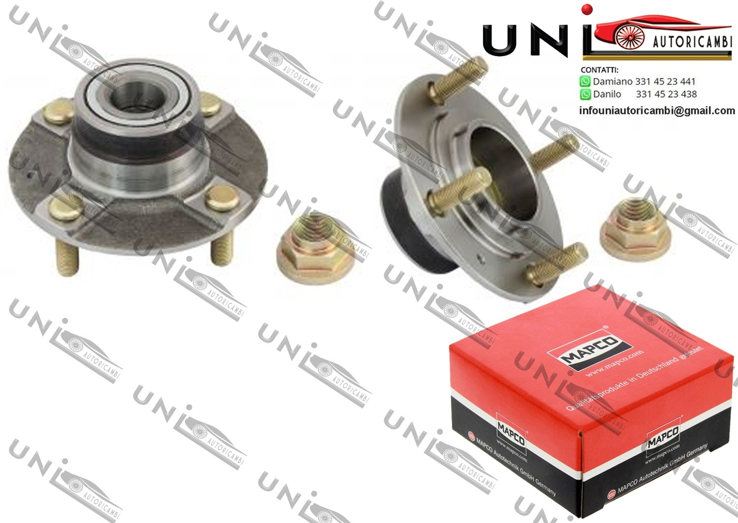 Mozzo Ruota / Hyundai Accent I / Tre volumi da 1994 / Hyundai Coupe da 1996