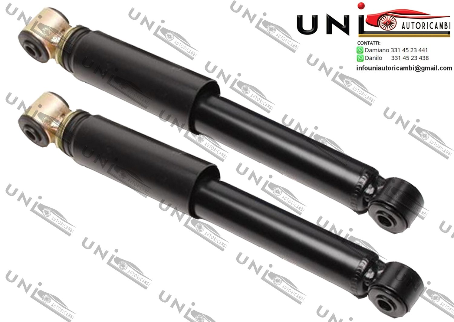 2x Ammortizzatori Posteriori Normali a Gas RENAULT CLIO I (B/C57_, 5/357_) dal 05.90 - 09.98​