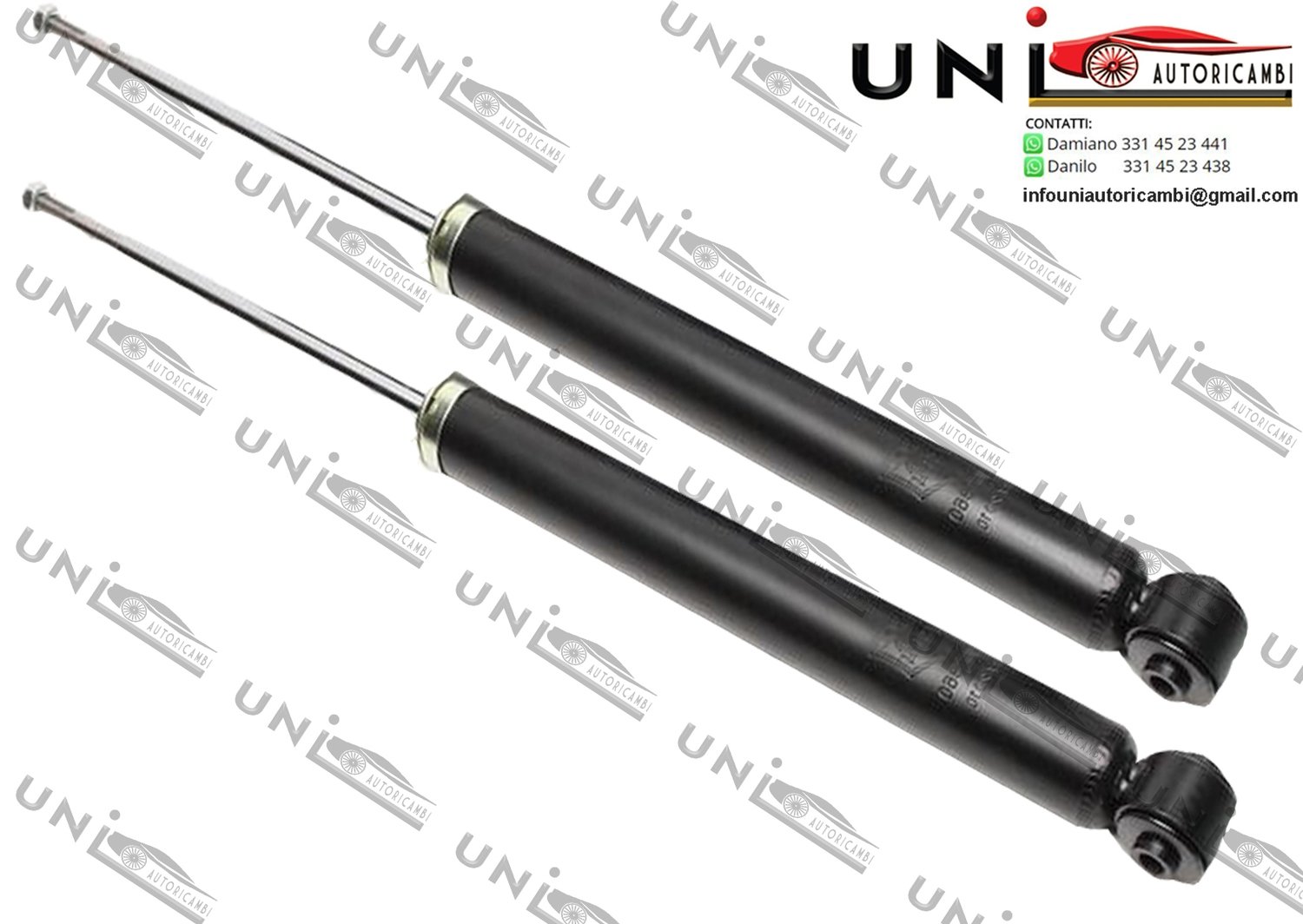 2x Ammortizzatori Posteriori Normali a Gas Seat Arosa / VW Lupo (6X, 6H) dal 1997