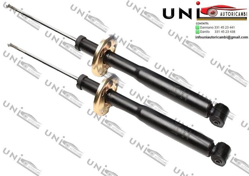 2x Ammortizzatori Posteriori Normali a Gas VW Golf 2/3, Jetta 2, Vento, Corrado, Seat Toledo 1L (1HXO, 1H, 1EXO, 1E, 19E, 1L, 53i) dal 83