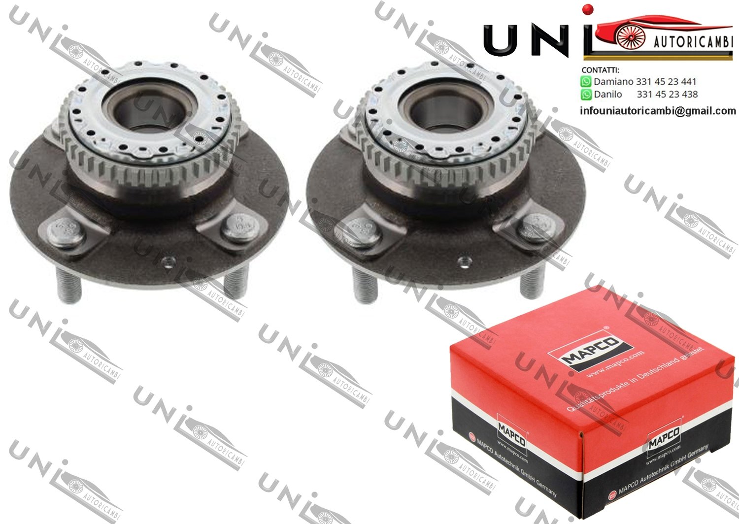 Mozzo Ruota Posteriore Bilaterale / Hyundai Elantra / Tre volumi da 2000 / Hyundai Matrix da 2001 / Kia Cerato / Tre volumi da 2004