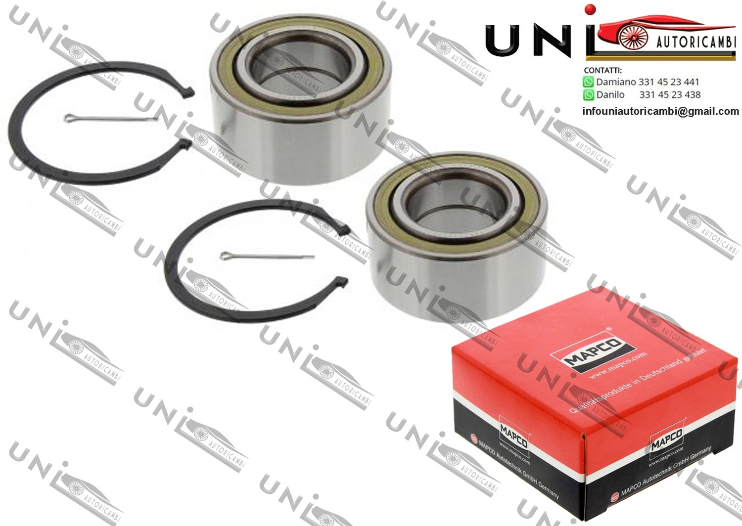 Kit Cuscinetto Ruota Assale / Hyundai Coupe da 1996 / Hyundai Elantra / Tre volumi da 2000 / Hyundai Matrix da 2001 / Kia Cerato / Tre volumi da 2004