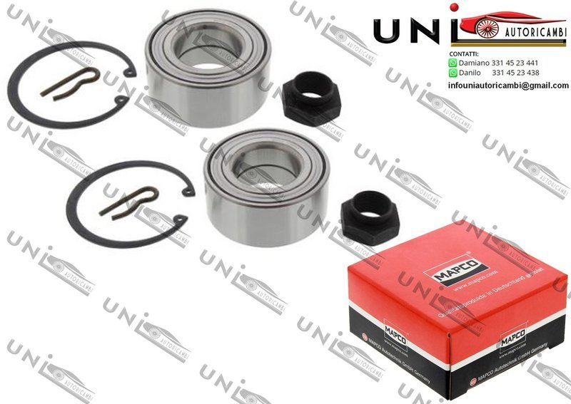 Kit Cuscinetto Ruota Assale Anteriore Bilaterale / Citroën Berlingo / Furgonato da 1996 / Citroën BX / Break da 1982 / Citroën Xsara Picasso da 1999 / Peugeot 305 II da 1982