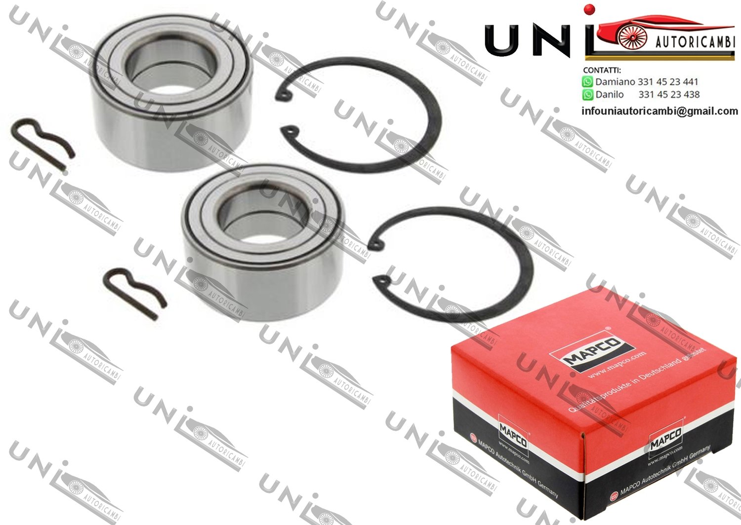 Kit Cuscinetto Ruota Assale Anteriore Bilaterale / Fiat Scudo Combinato / Furgonato da 1996 / Fiat Ulysse da 1994 / Lancia Zeta da 1995 / Peugeot 806 da 1994