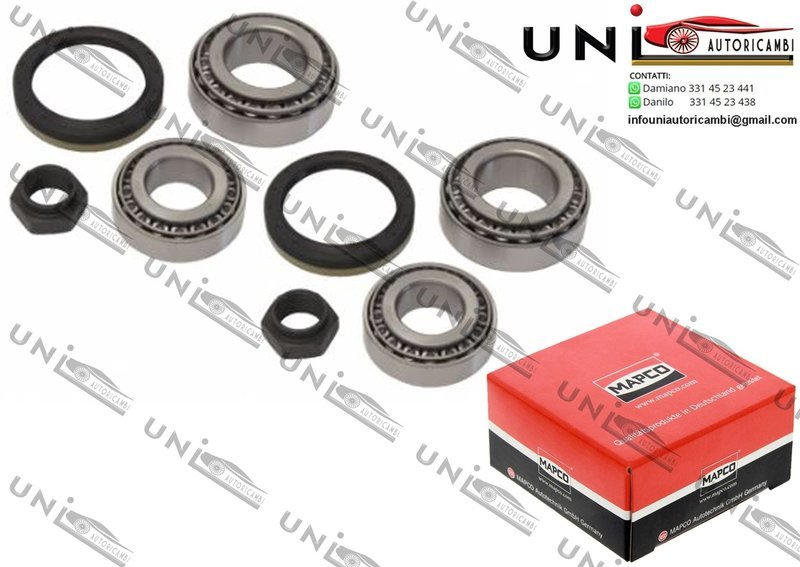 Kit Cuscinetto Ruota Assale Posteriore Bilaterale / Citroën Jumper Autobus / Furgonato / Pianale piatto / Telaio da 1994 / Peugeot Boxer Autobus / Furgonato / Pianale piatto / Telaio da 1994