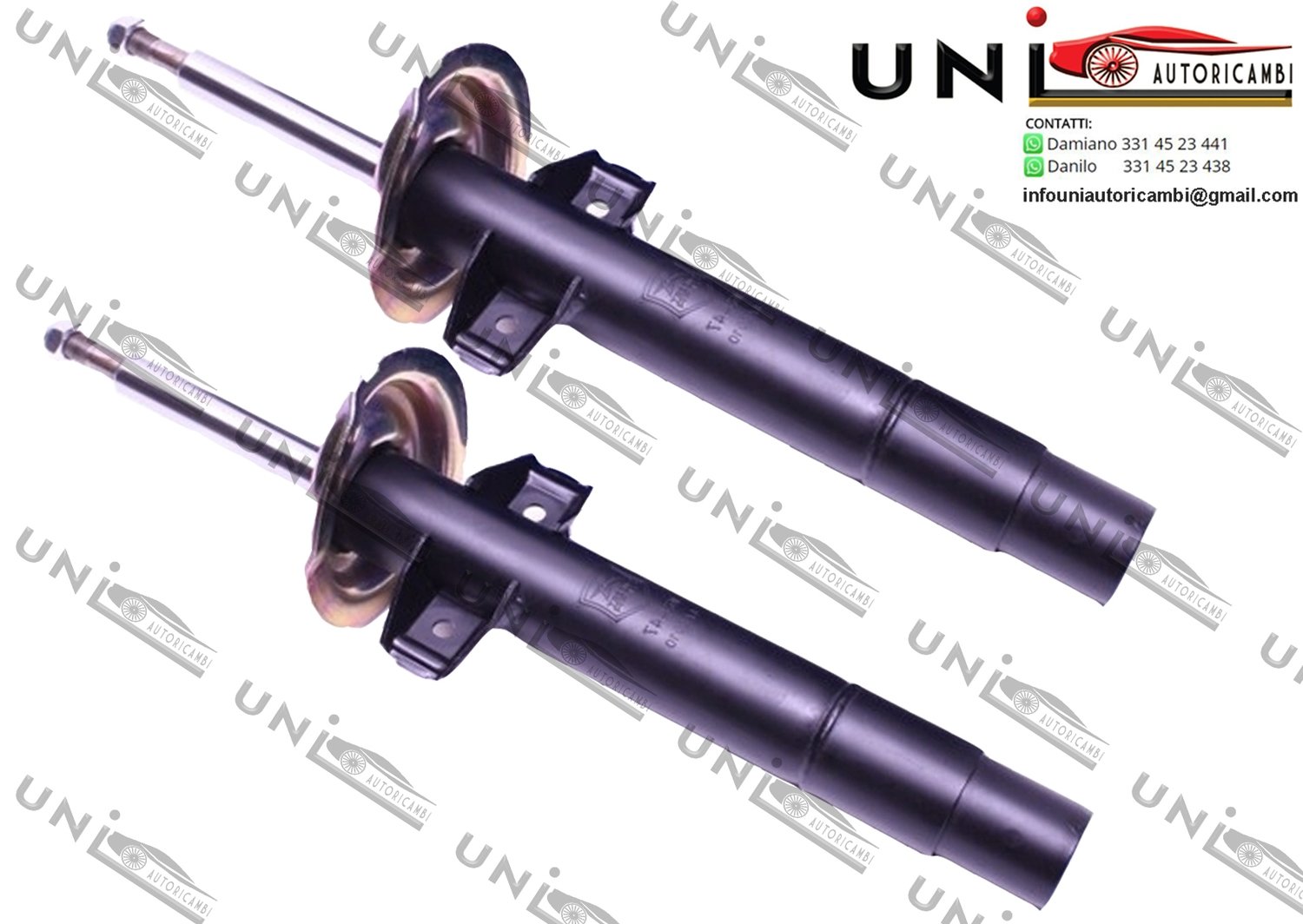 2x Ammortizzatori Anteriori Normali a Gas BMW Serie 3 (E46) da 02.1998 - 02.2005