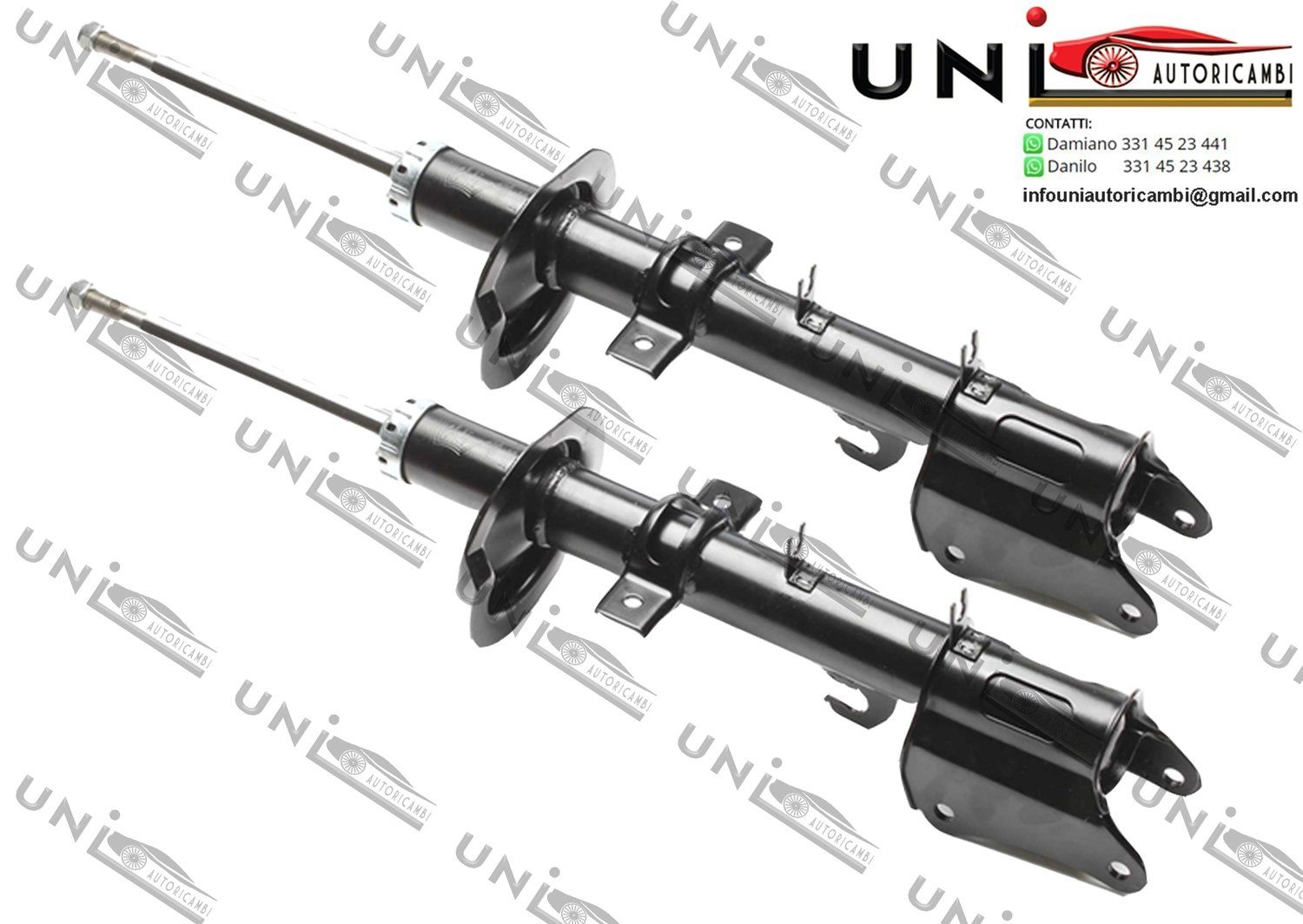 2x Ammortizzatori Posteriori Normali a Gas per ALFA 147 156 GT da 1997 1.9 JTD