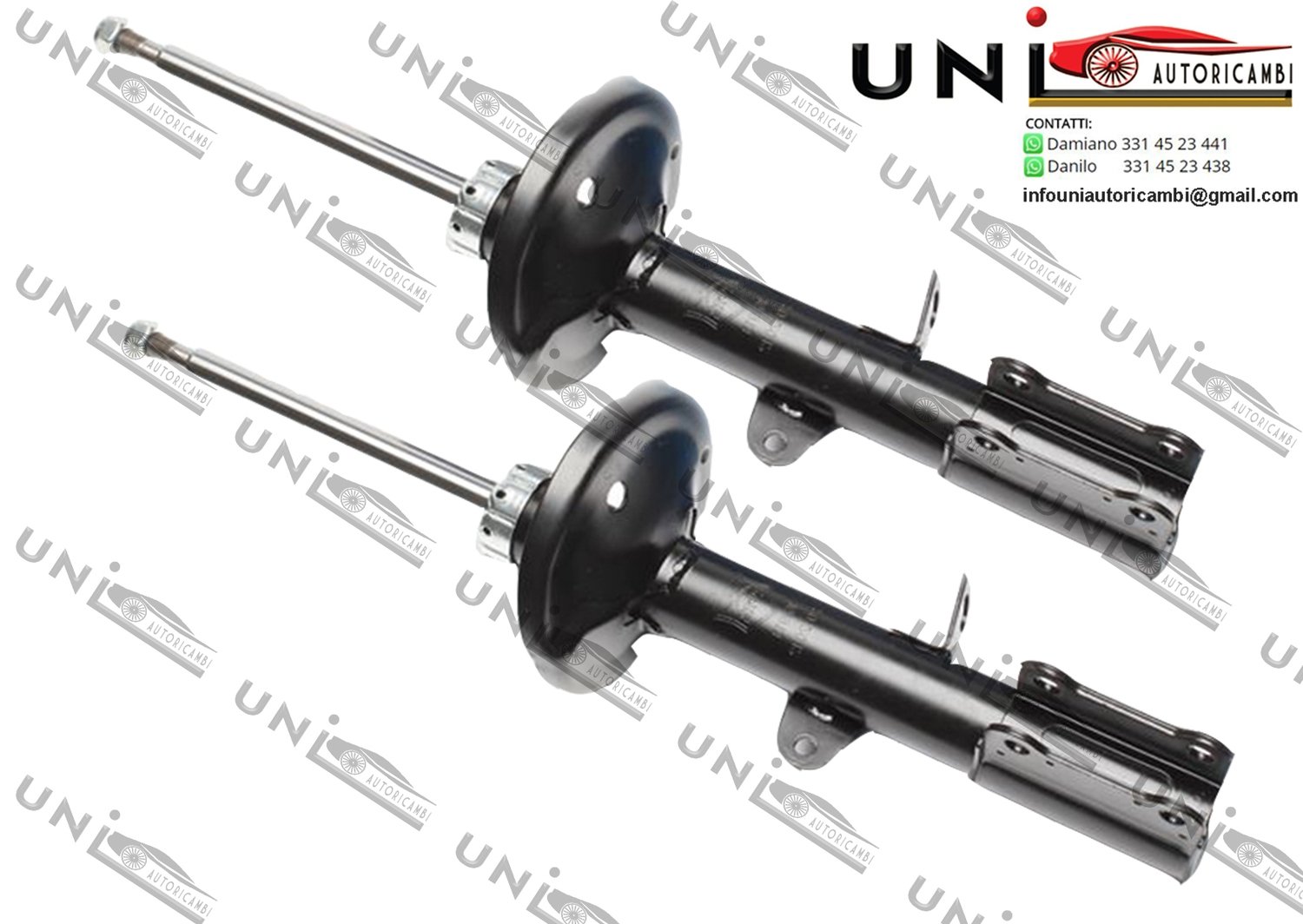 2x Ammortizzatori Posteriori Normali a Gas Toyota Corolla (E10),1300i,1300XLi,1400i,1600I, dal 05.92-04.97