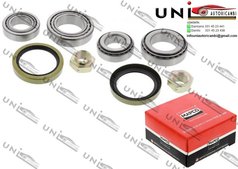 Kit Cuscinetto Ruota Assale Posteriore Destro / Fiat Ducato Furgonato / Panorama / Pianale piatto / Telaio da 1982 / Peugeot J5 Autobus / Furgonato / Pianale piatto / Telaio da 1981