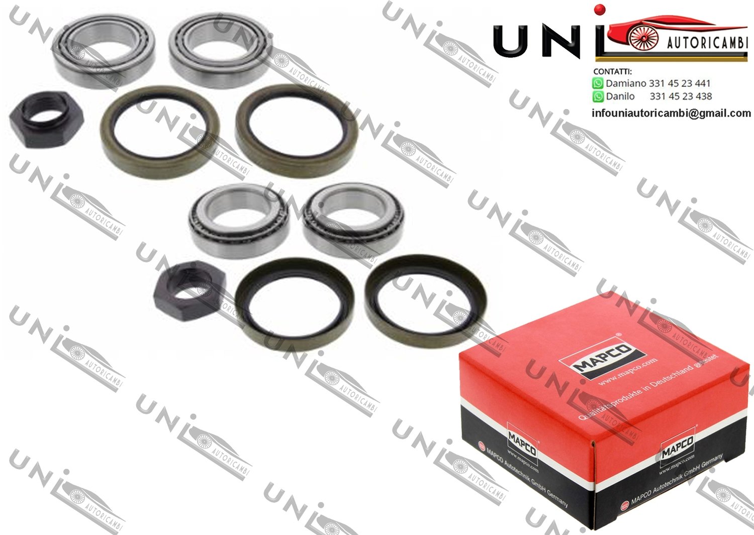 Kit Cuscinetto Ruota Assale Anteriore Bilaterale / Citroën Jumper Autobus / Furgonato / Pianale piatto / Telaio da 1994 / Peugeot Boxer Autobus / Furgonato / Pianale piatto / Telaio da 1994