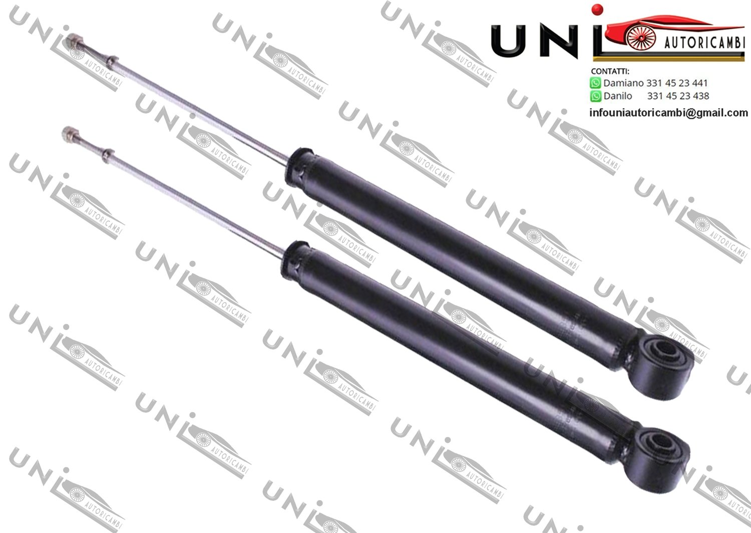 2x Ammortizzatori Posteriori Normali a Gas Toyota Yaris (SCP 10 / NCP 10 / NLP 10) dal 99