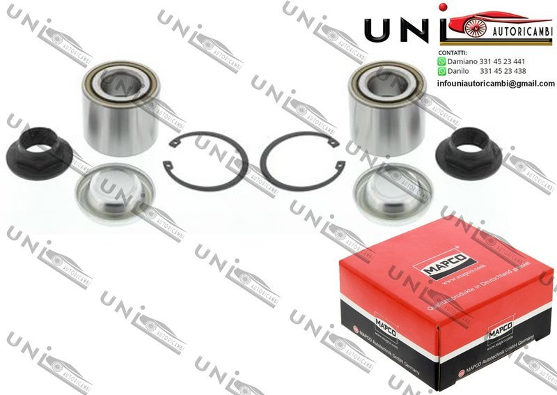 Kit Cuscinetto Ruota Assale Posteriore Bilaterale / Citroën Berlingo / Furgonato da 2008 / Citroën C4 Grand Picasso I / II / Picasso I da 2006 / Citroën DS4 / DS5 da 2011 / Peugeot 3008 da 2009