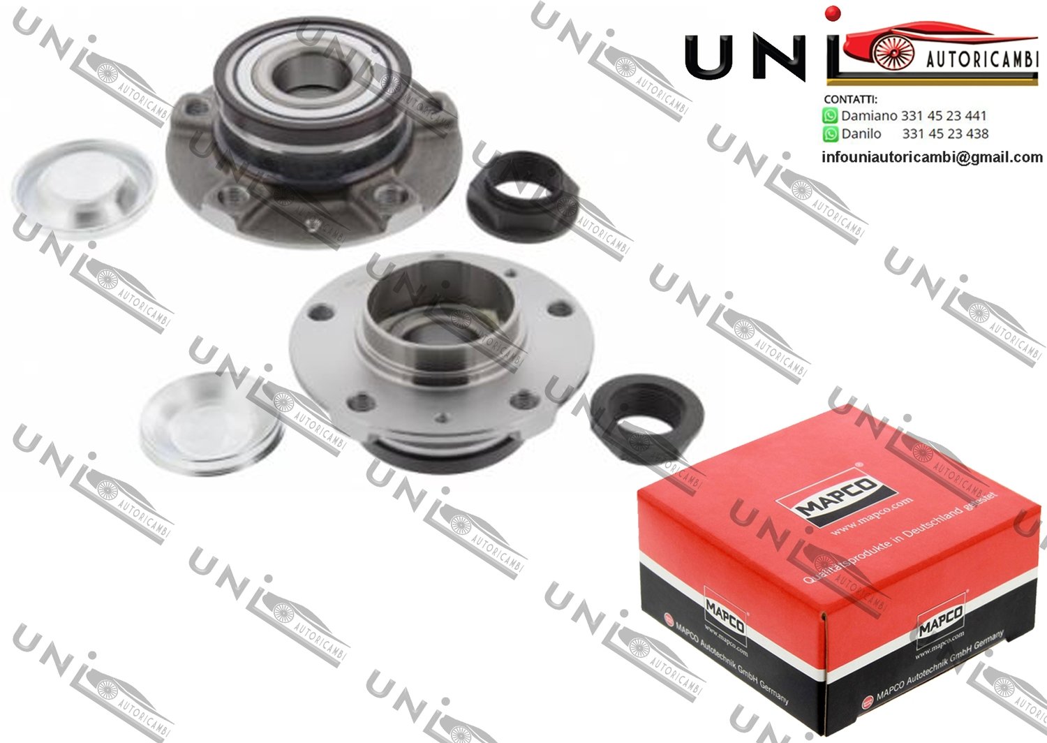 Mozzo Ruota Posteriore Bilaterale / Citroën C5 III / Break da 2008 / Citroën C6 da 2005 / Peugeot 407 / Coupé / SW da 2004 / Peugeot 607 da 2000