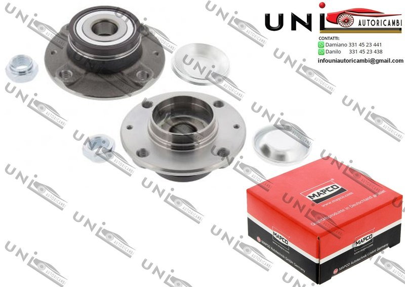 Mozzo Ruota / Citroën C2 / Enterprise / C3 I / C3 Pluriel da 2002 / Peugeot 1007 da 2005 / Peugeot 206 2 volumi / Coda spiovente / CC / SW da 1999