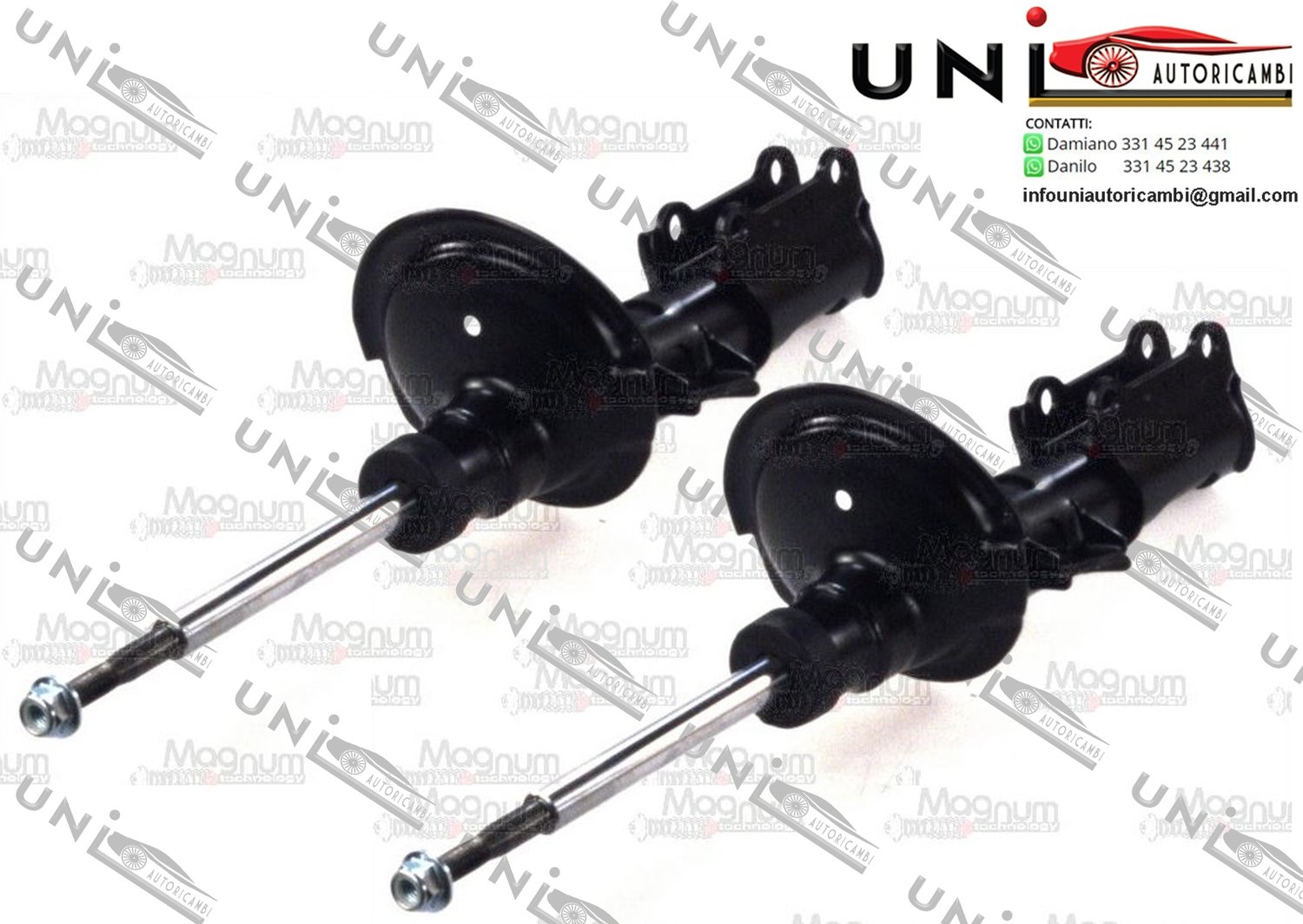 2 Ammortizzatori Anteriori a Gas per: VOLVO S60 I, S80 I, V70 II 2.0-3.0 dal 05.98-04.10