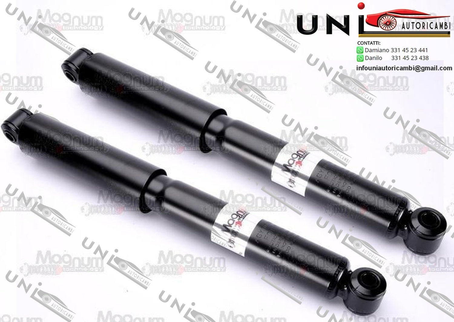 2 Ammortizzatori Posteriori RINFORZATI MAGNUM per: CHRYSLER Modello: GRAND VOYAGER / VOYAGER IV (RG, RS) dal 2000- + DODGE Modello: CARAVAN (RG_) Tipo: 2.4 3.3 3.8  dal 2000-