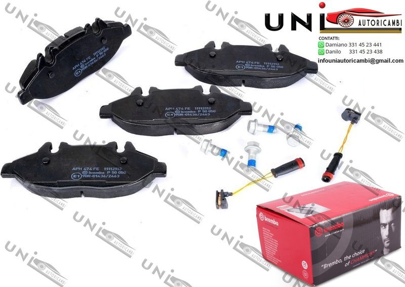 Kit pastiglie freno, Freno a disco Anteriori per:  MERCEDES VIANO (W639), VITO / MIXTO (W639), VITO (W639) 2.0D-3.7 09.03-