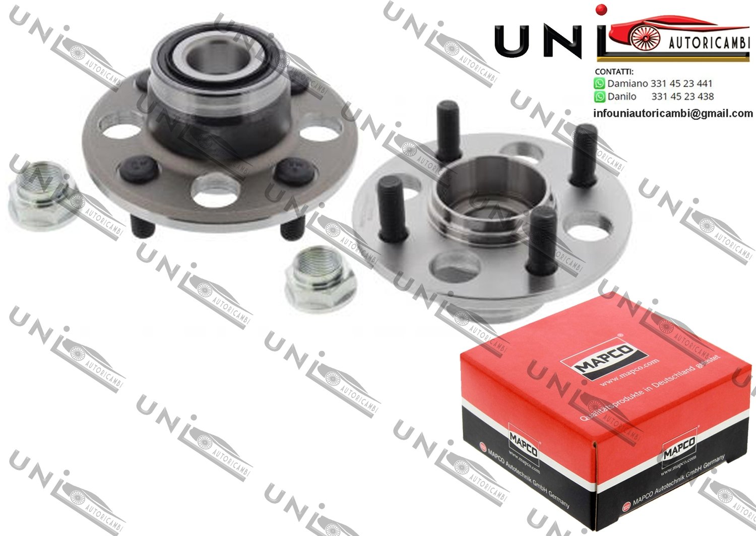 Mozzo Ruota / Honda CRX I / II / III da 1983 / Honda Integra 2 volumi / Coda spiovente da 1985 / Honda Logo da 1999 / Isuzu Gemini / Tre volumi da 1988 / Isuzu Impulse da 1990