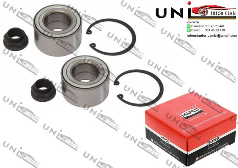 Kit Cuscinetto Ruota Assale Anteriore / Posteriore Bilaterale / Honda City Tre volumi da 2003 / Honda CR-V II da 2001 / Honda Logo da 1999 / Isuzu Impulse da 1990