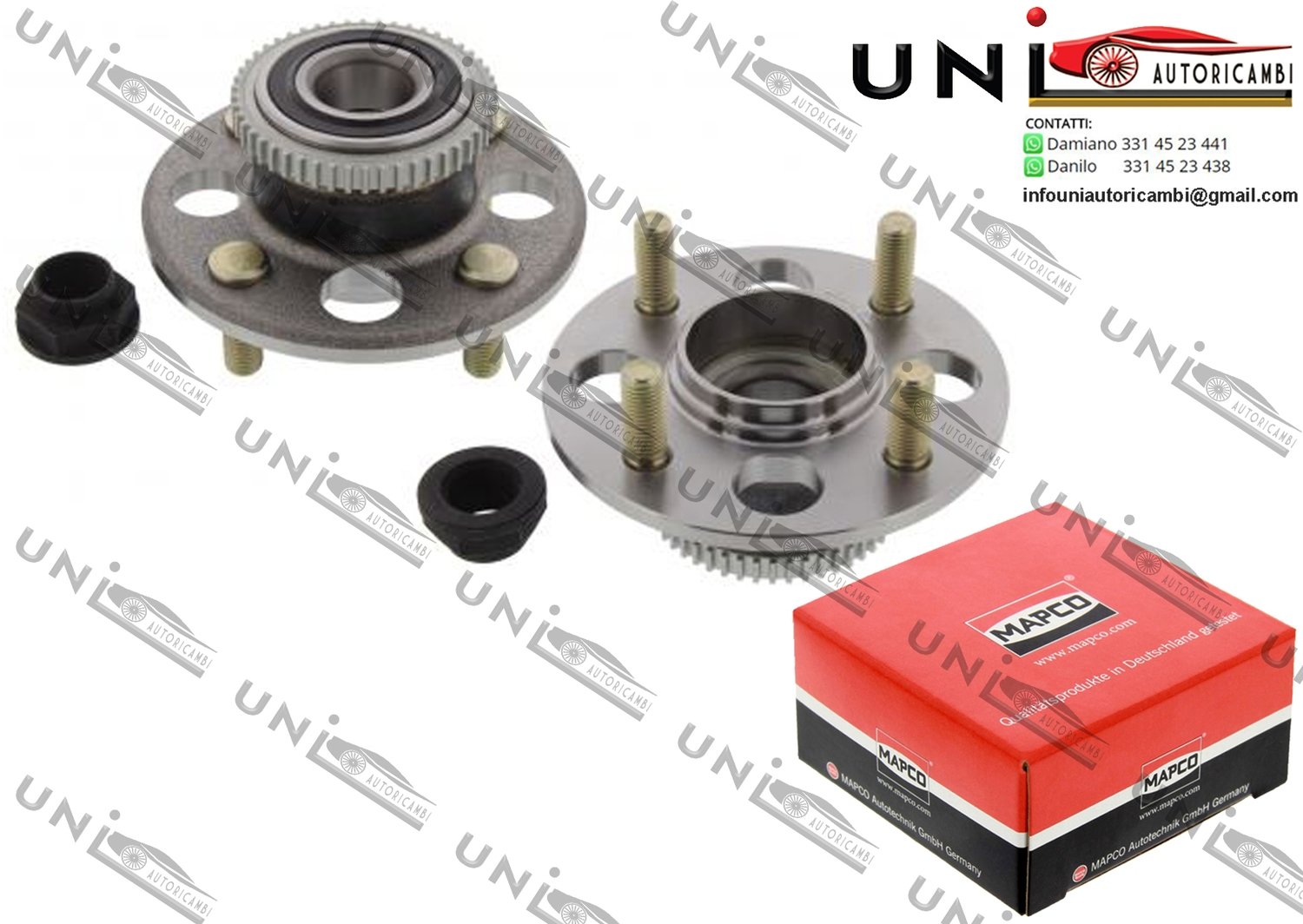 Mozzo Ruota Posteriore Bilaterale / Honda Civic VI Hatchback / Tre volumi da 1995