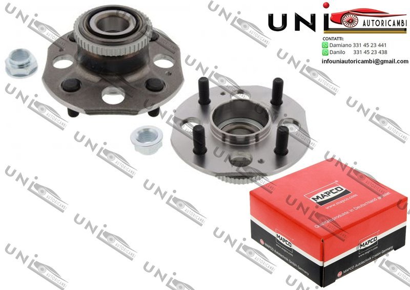 2 Mozzi Ruota Posteriori con Cuscinetto Sinistro + Destro / Honda Accord V / Coupé da 1993 / Rover 600 da 1993