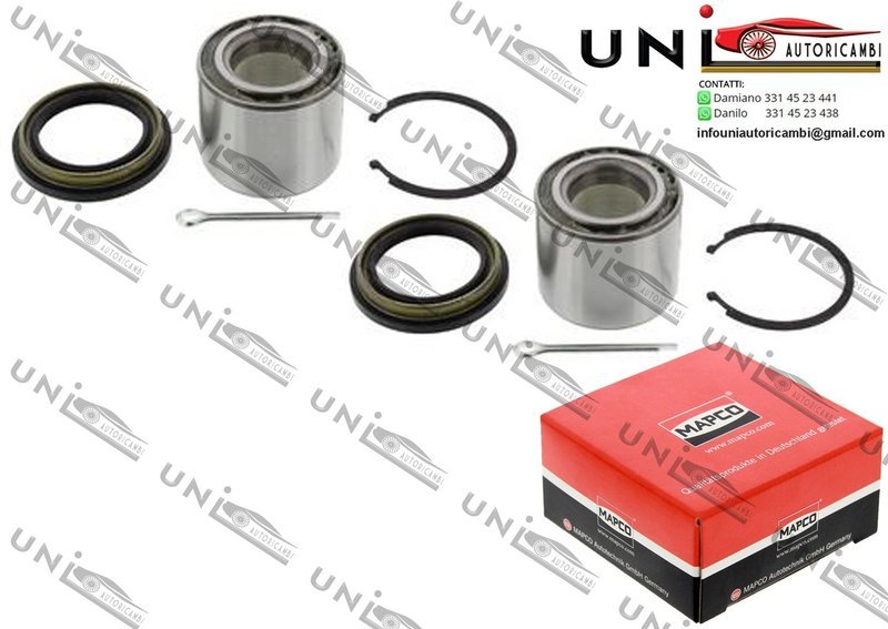 Kit 2 Cuscinetti Ruota Assale Posteriore Bilaterale / Nissan Sunny II / Coupé / Hatchback / Traveller da 1986