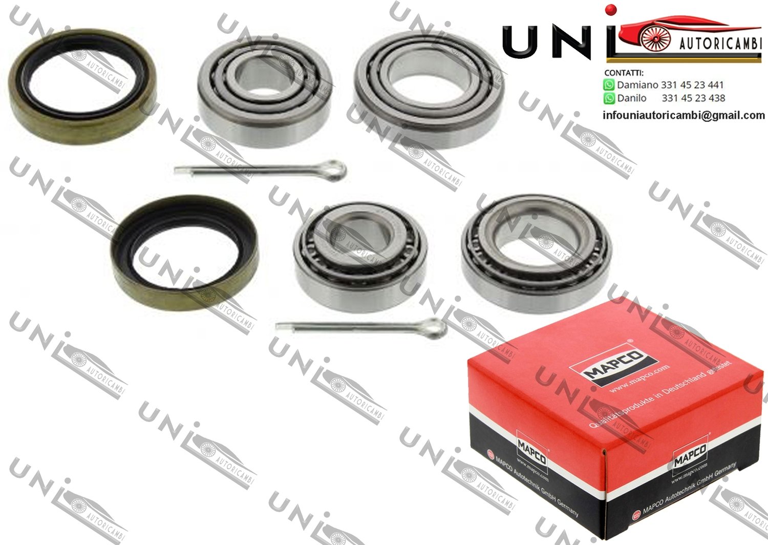 Kit Cuscinetto Ruota Assale Posteriore Bilaterale / Nissan Micra I da 1982