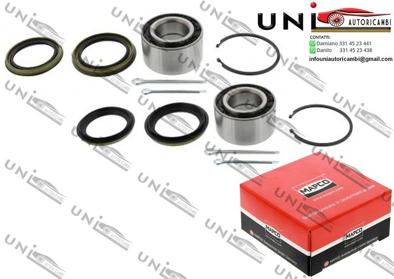 Kit 2 CuscinettI Ruota Assale Anteriore Bilaterale / Nissan Micra II da 1992