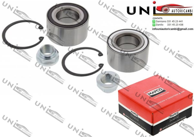 Kit Cuscinetto Ruota Assale Anteriore / Posteriore Bilaterale / Honda City Tre volumi da 2004 / Honda CR-V II da 2001 / Honda Jazz II da 2002