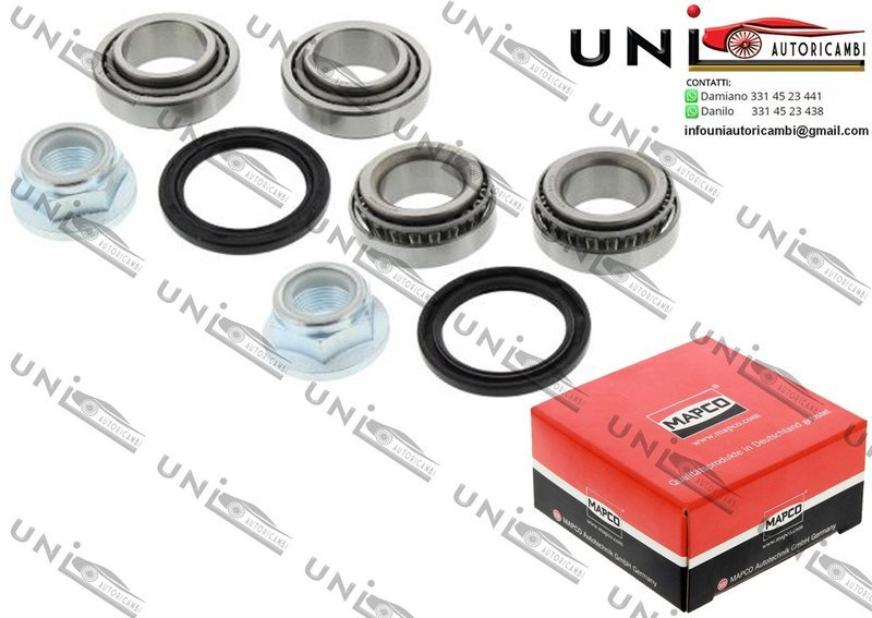 Kit 2 Cuscinetti Ruota Assale Posteriore Bilaterale / Mitsubishi Lancer III / IV / IV 2 volumi / Coda spiovente da 1986 / Mitsubishi Mirage III 2 volumi / Coda spiovente da 1988