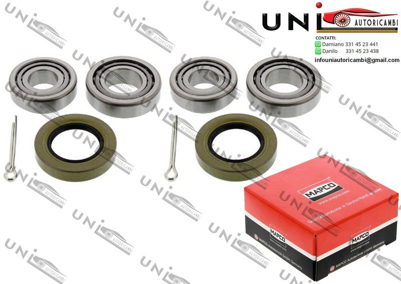 Kit 2 Cuscinetti Ruota Assale Posteriore Bilaterale / Chevrolet Matiz da 2005 / Chevrolet Spark da 2000 / Daewoo Matiz da 1998