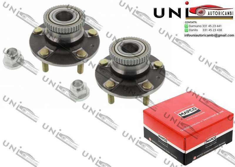 2 Mozzi Ruota con Cuscinetto Posteriori Bilaterali / Chevrolet Evanda da 2005 / Daewoo Evanda da 2002 / Daewoo Leganza da 1997 / Daewoo Rezzo da 2000