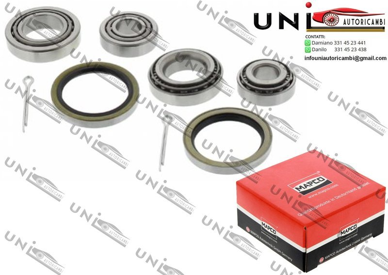 Kit 2 Cuscinetti Ruota Assale Anteriore Bilaterale Sinistro + Destro / Toyota Carina da 1970 / Toyota Celica / Coupé / Supra da 1977 / Toyota Corona / Station wagon da 1975 / Toyota Modell F da 1982