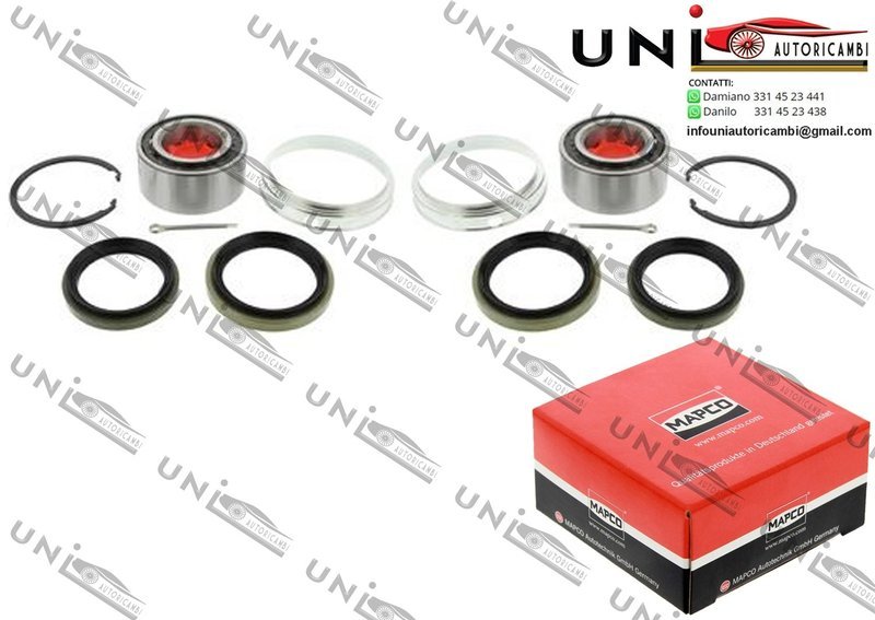 Kit Cuscinetto Ruota Assale Anteriore / Posteriore Bilaterale / Lexus ES / RX da 1989 / Toyota Corolla / FX Compact / Liftback da 1983 / Toyota Rav 4 I / Cabrio da 1994