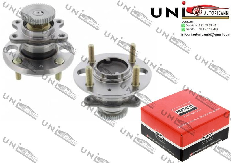 2 Mozzi Ruota Assale Posteriore Bilaterale Sinistro + Destro / Hyundai Sonata IV da 1998 / Kia Magentis da 2001