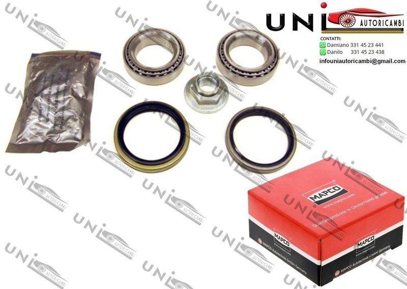 Kit Cuscinetto Ruota Assale Anteriore Bilaterale Kia Avella / 2 volumi / Coda spiovente da 1995 / Kia Pride / Station wagon da 1990 / Mazda 121 II / III da 1990 / Mazda Demio da 1998