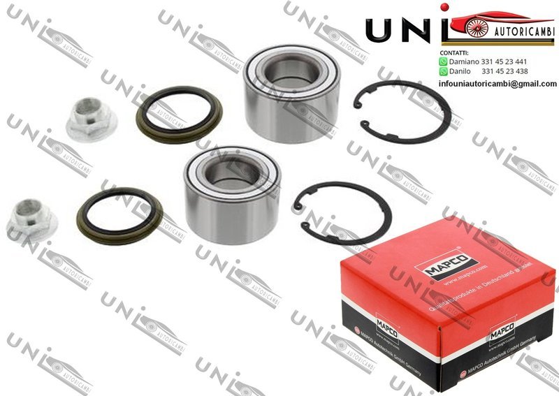 Kit Cuscinetto Ruota Assale Anteriore / Posteriore Bilaterale / Kia Carens I / II da 2000 / Kia Clarus / Station wagon da 1996 / Kia Sephia / Tre volumi da 1993 / Mazda 323 C / F / S / IV da 1989