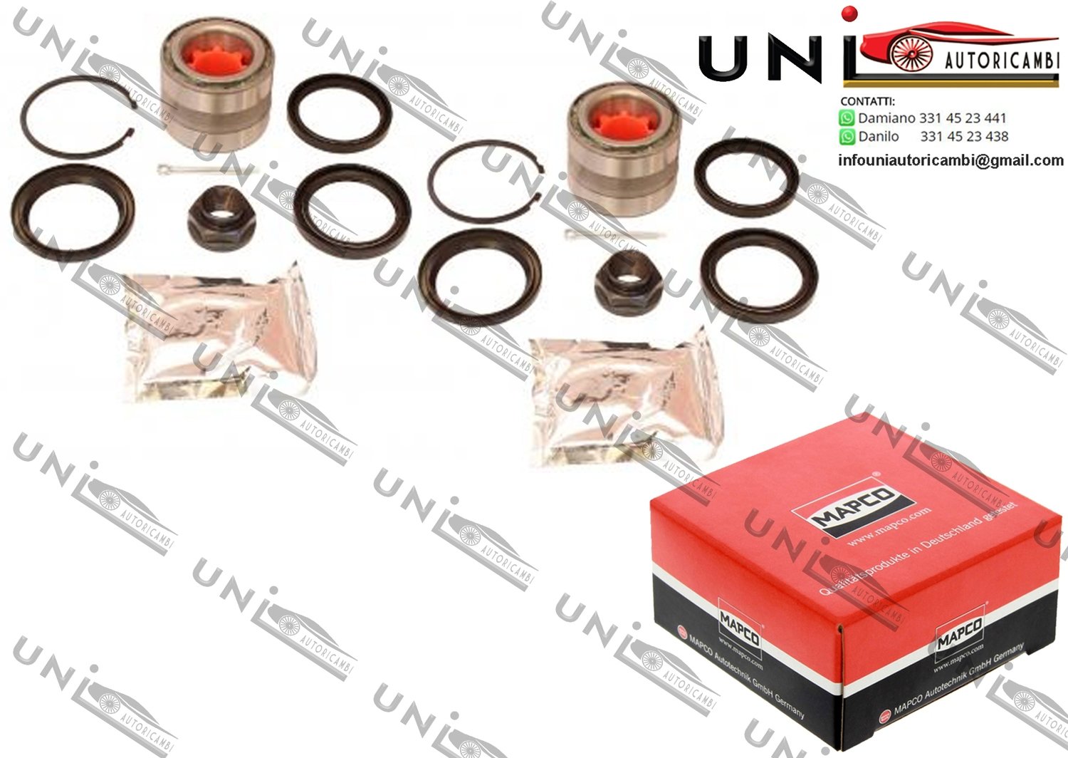 Kit 2 Cuscinetti Ruota Assale Posteriore / Subaru Forester da 1997 / Subaru Impreza 2 volumi / Coda spiovente / Coupé / Station wagon / Tre volumi da 1992