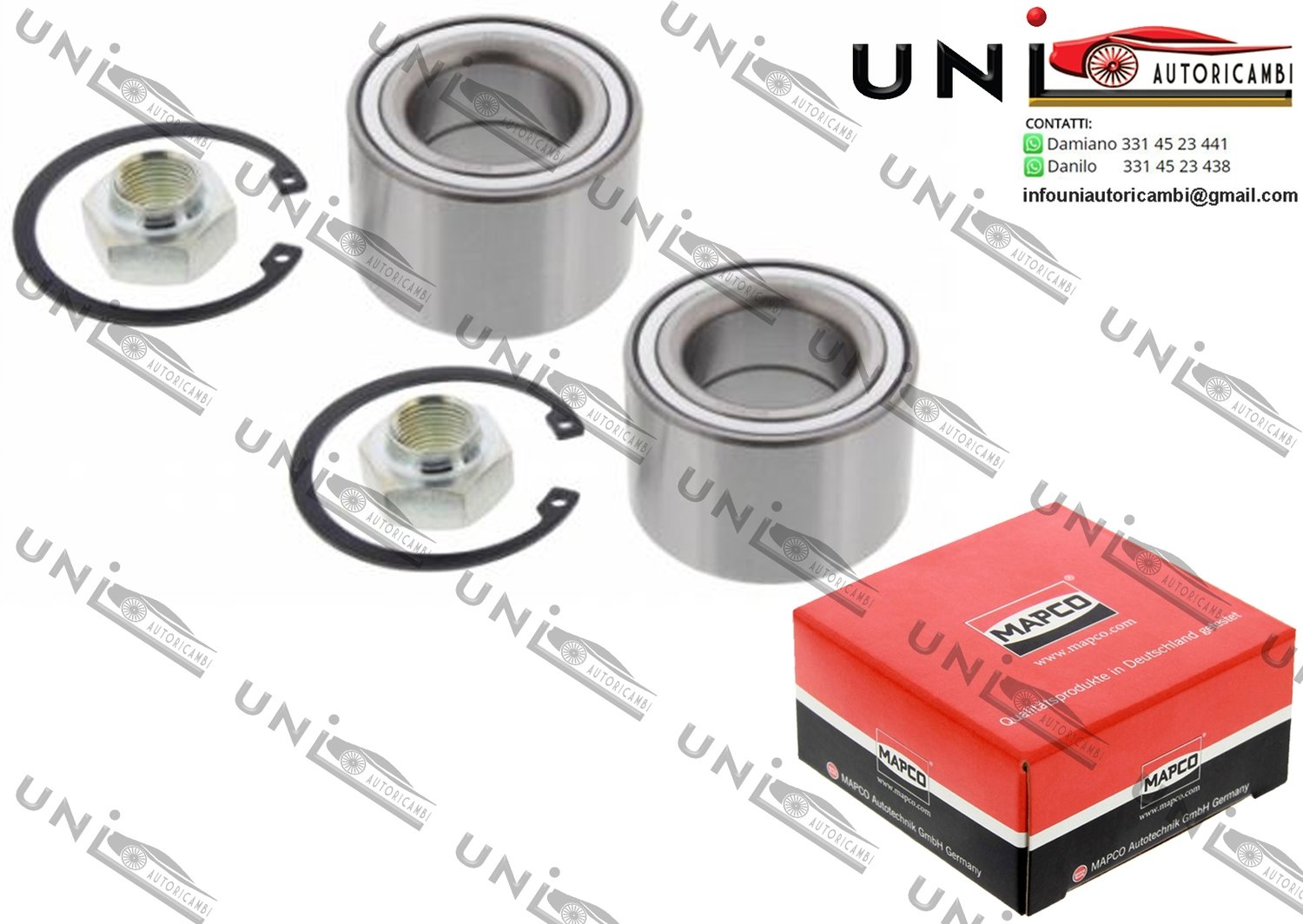 Kit Cuscinetto Ruota Assale / Nissan Pixo da 2009 / Opel Agila da 2000 / Vauxhall Agila Mk I da 2000