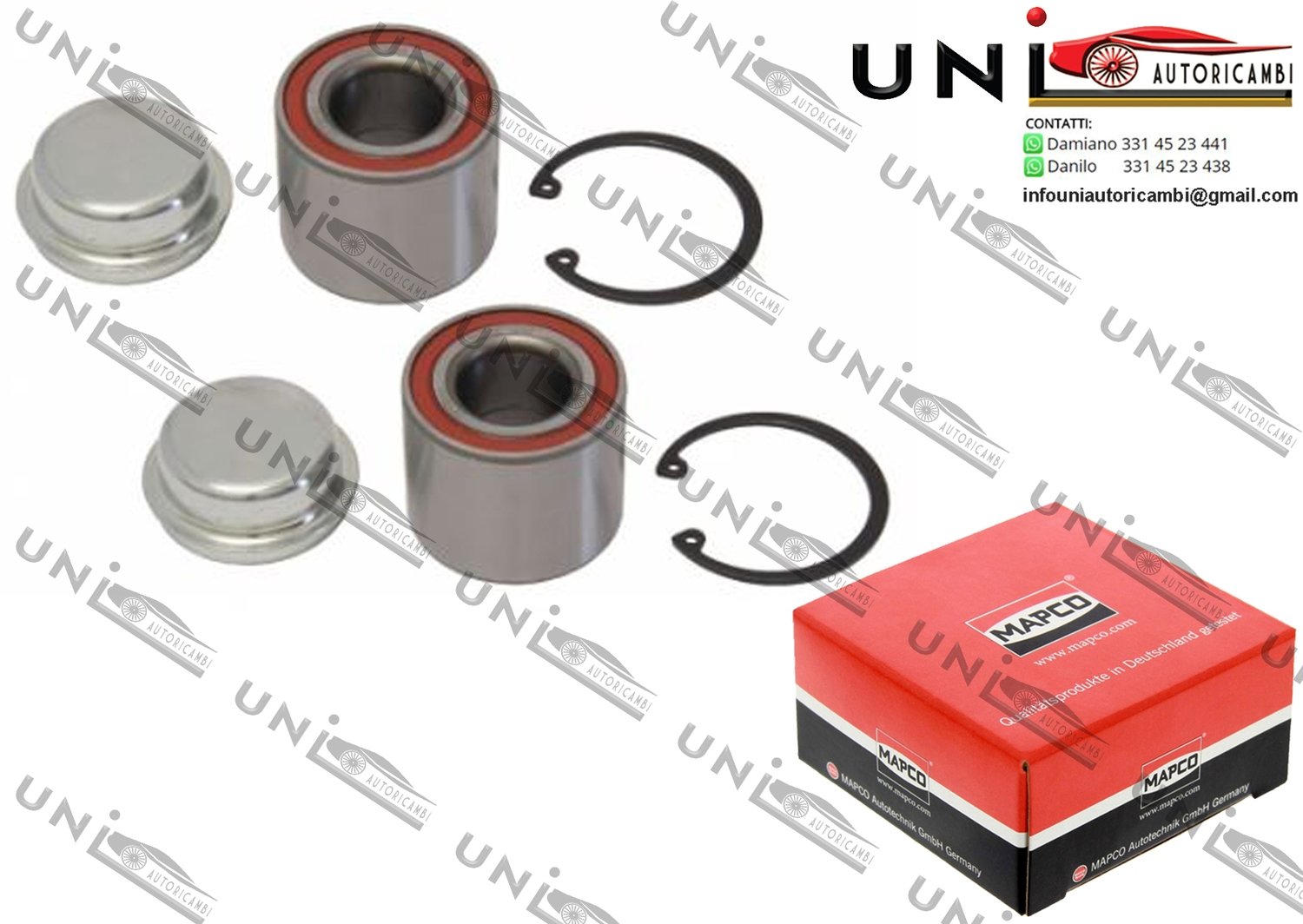 Kit Cuscinetto Ruota Assale / Nissan Pixo da 2009 / Opel Agila da 2000 / Suzuki Alto da 2004 / Suzuki Ignis II da 2003 / Suzuki Wagon R+ da 2000 / Vauxhall Agila Mk I da 2000