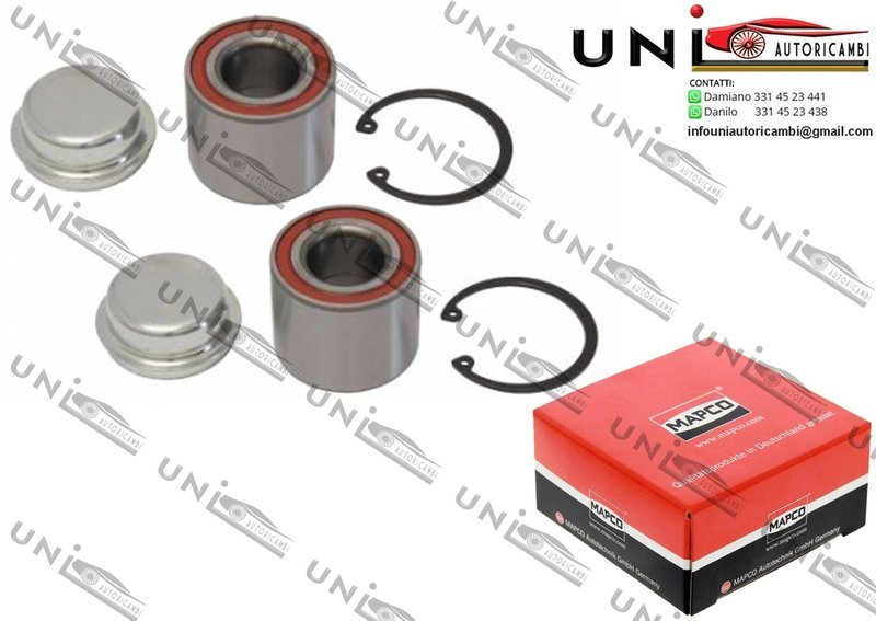 Kit Cuscinetto Ruota Assale / Nissan Pixo da 2009 / Opel Agila da 2000 / Suzuki Alto da 2004 / Suzuki Ignis II da 2003 / Suzuki Wagon R+ da 2000 / Vauxhall Agila Mk I da 2000